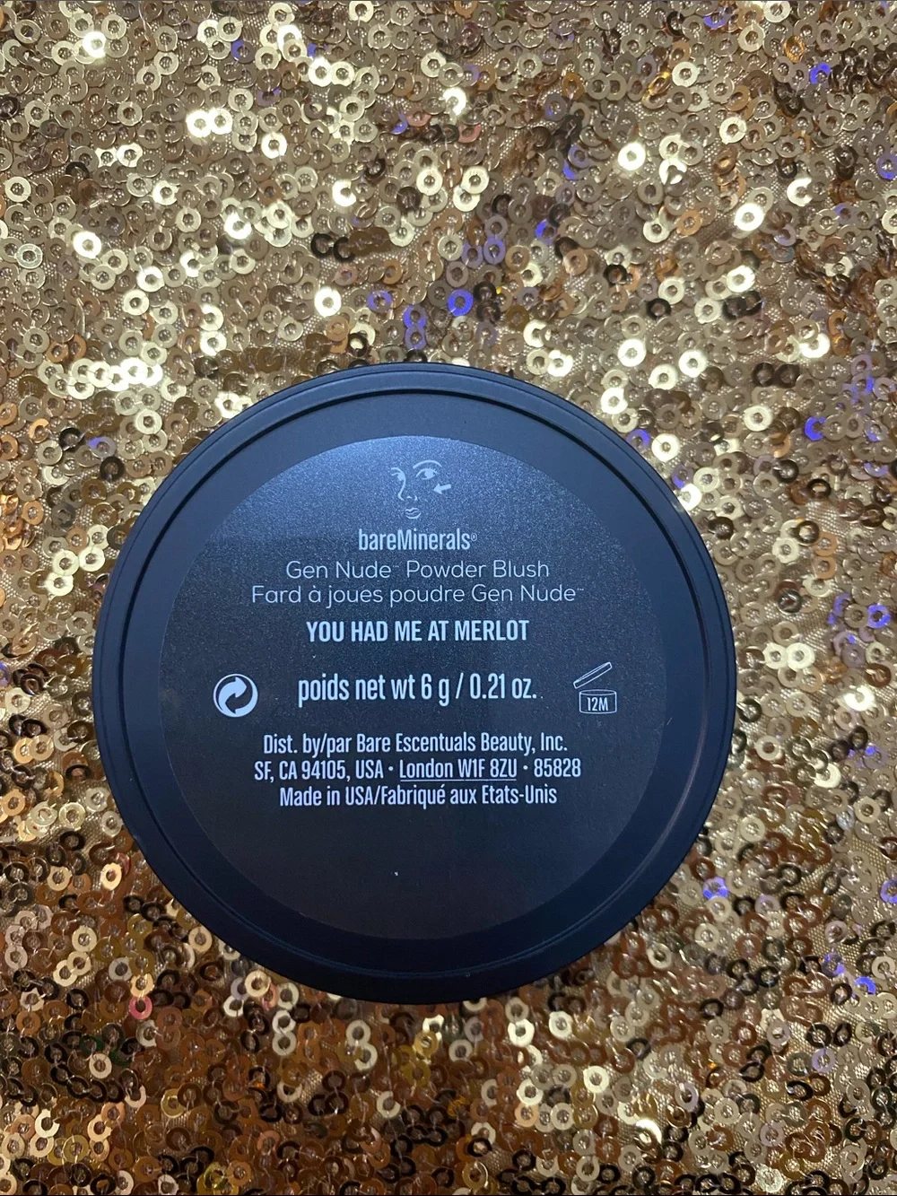 bareMinerals Gen Nude Powder Blush You Had Me At Merlot .21 oz NWOB